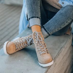 Vici Dolls - ARLENE FAUX SUEDE LACE UP BOOT